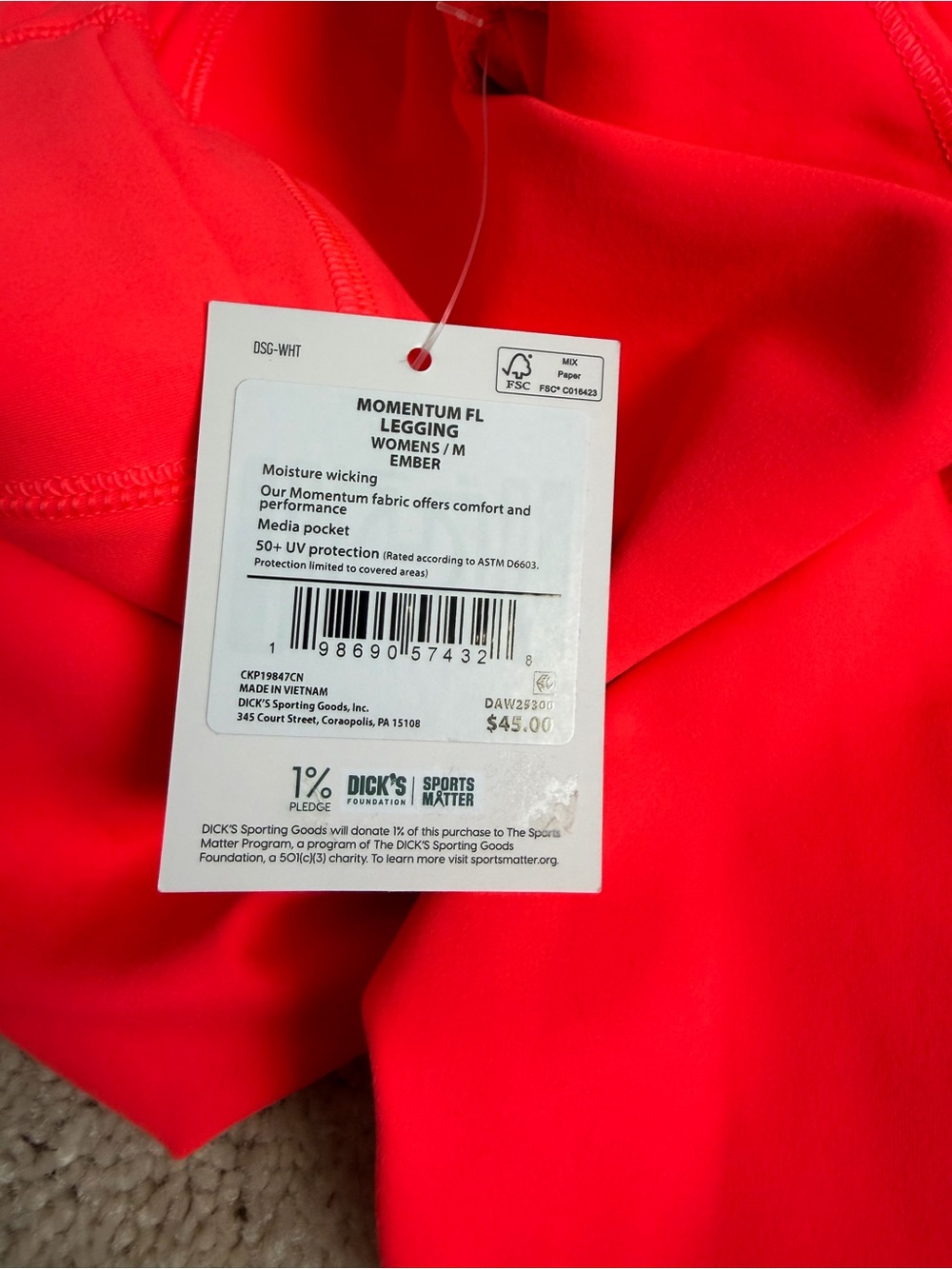 NWT DSG women’s Momentum Full Length Legging size M - Picture 6 of 7